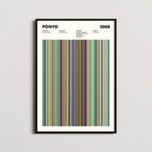 Ponyo Movie Barcode Print, Ponyo Print, Ponyo Poster, Ponyo Wall Art, Ponyo Art Print, Studio Ghibli Poster, Ghibli Prints 1650045274