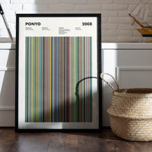 Ponyo Movie Barcode Print, Ponyo Print, Ponyo Poster, Ponyo Wall Art, Ponyo Art Print, Studio Ghibli Poster, Ghibli Prints 1650045274