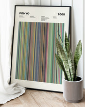 Ponyo Movie Barcode Print, Ponyo Print, Ponyo Poster, Ponyo Wall Art, Ponyo Art Print, Studio Ghibli Poster, Ghibli Prints 1650045274