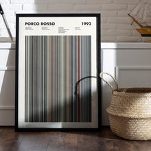 Porco Rosso Movie Barcode Print, Porco Rosso Print, Porco Rosso Poster, Porco Rosso Wall Art, Porco Rosso Art Print 1650045300