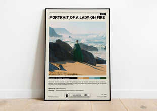 Portrait Of A Lady On Fire Movie Poster, Celine Sciamma, Noemie Merlant, Wall Art Print, Portrait of a lady on fire print, Couple gift idea 1702742453
