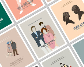 Pretty in Pink - Minimalist Poster, John Hughes, Minimalist Print, Molly Ringwald, The Breakfast Club, Ferris Bueller, Sixteen Candles 706971235