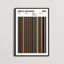 Pride and Prejudice 2005 Movie Barcode Print, Pride and Prejudice Print, Pride and Prejudice Poster, Pride and Prejudice Wall Art 1688388538