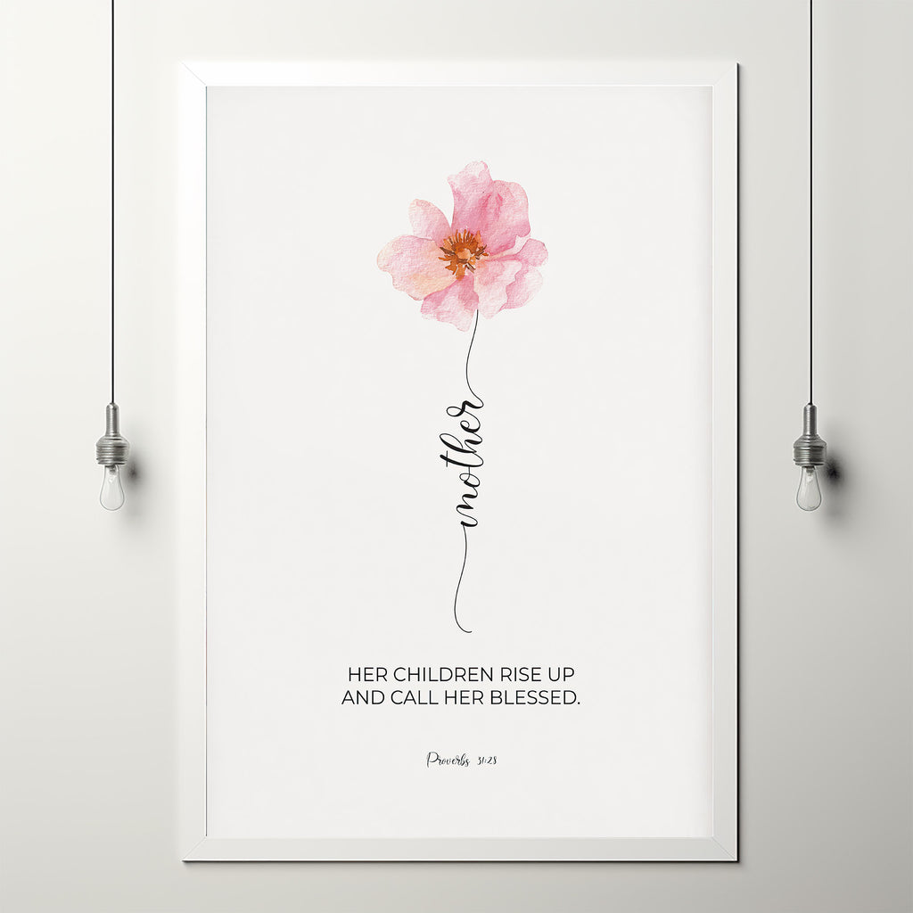 Proverbs 3128 Poster Floral Christian Scripture Wall Art Home Decor M Proverbs 3128 poster floral christian scripture wall art home decor m