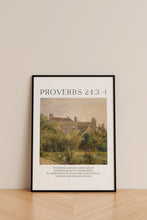 Proverbs 243-4 By Wisdom Canvas Wall Art Poster Modern Minimalist Bible Quote Scripture Print Boho Christian Housewarming Gift Easter Print 1684005043