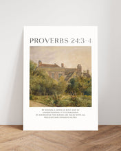 Proverbs 243-4 By Wisdom Canvas Wall Art Poster Modern Minimalist Bible Quote Scripture Print Boho Christian Housewarming Gift Easter Print 1684005043