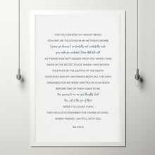 Psalm 1391318 Bible Verse Wall Art, Boy's Room Minimalist Christian Nursery Decor Scripture Poster, Fearfully and Wonderfully Made Sign