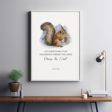 Psalm 1506 Christian Christmas Scripture Wall Art, Winter Bible Verse Poster, Let Everything That Has Breath Praise the Lord