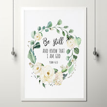 Psalm 46:10 'Be Still and Know' Bible Verse Poster | Inspirational Christian Gift and Scripture Wall Art