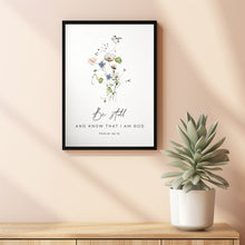 Psalm 46:10 'Be Still and Know' Bible Verse Poster | Inspirational Christian Gift and Scripture Wall Art