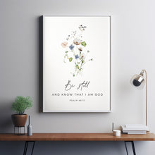 Psalm 46:10 'Be Still and Know' Bible Verse Poster | Inspirational Christian Gift and Scripture Wall Art