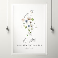 Psalm 46:10 'Be Still and Know' Bible Verse Poster | Inspirational Christian Gift and Scripture Wall Art