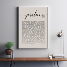 God Is Our Refuge Psalm 46 KJV Bible Verse Poster - Inspirational Scripture Wall Art