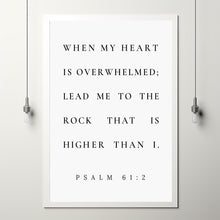 Psalm 612 Bible Verse Wall Art Print, Typography Scripture Poster, Christan Wall Art,, Christian Home Decor, Baptism Gift
