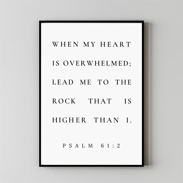 Psalm 612 Bible Verse Wall Art Print, Typography Scripture Poster, Christan Wall Art,, Christian Home Decor, Baptism Gift