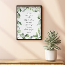 Psalm 91:4 He Will Cover You - Majestic Scripture Wall Art