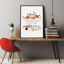 Psalm 921 It is Good to Give Thanks to the Lord Poster Thanksgiving Scripture Wall Art, Fall Floral Christian Bible Verse Poster