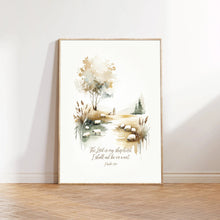 Psalm 231 Modern Scripture Lord is My Shepherd Bible Verse Canvas Wall Art Poster Gift Watercolor Boho Christian Print Room Easter Print 1655175442