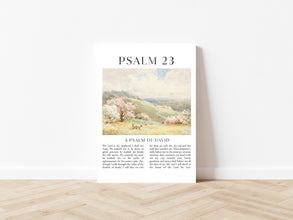 Psalm 23 Lord is My Shepherd Bible Verse Art Canvas Wall Art Poster Modern Scripture Gift Watercolor Boho Christian Print Home Easter Print 1651824430