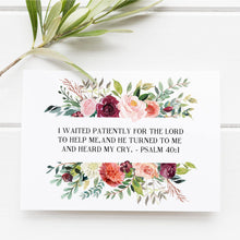 Psalm 401 - I waited patiently for the Lord to help - Scripture Art - Bible Verse - Bible verse wall art - Bible verse prints 1649714580