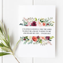 Psalm 401 - I waited patiently for the Lord to help - Scripture Art - Bible Verse - Bible verse wall art - Bible verse prints 1649714580