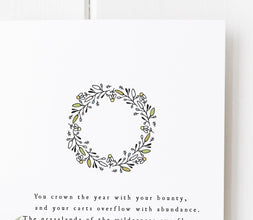 Psalm 6511-13  You Crown The Year With Your Bounty - Bible Verse Wall Art - Scripture Art - Bible Verse - Christian Gift - Bible Verse Gift 1638619856