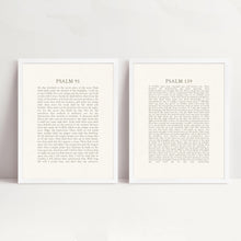 Psalm 91+139 Set of 2 Modern Scripture Typography Bible Verse Canvas Wall Art Religious Poster Gift Boho Christian Print Home Easter Print 1692489627