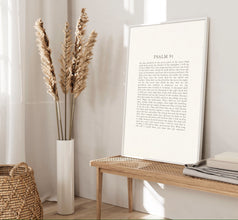 Psalm 91 Modern Typography Scripture Bible Verse Art Canvas Wall Art Poster Gift Minimalistic Boho Christian Print Living Room Easter Print 1691754799
