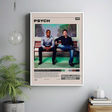 Psych Poster, Steve Franks, Minimalist Tv Series, Vintage Retro Art Print