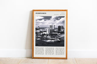Puerto Rico Print Wall Art Poster Puerto Rico Black White Poster  Poster Art Gift 1665789001