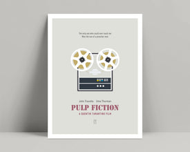 Pulp Fiction - Minimalist Poster, Pulp Fiction Poster, Minimalist Print, Pulp Fiction Print, John Travolta, Uma Thurman, Samuel L Jackson 607710702