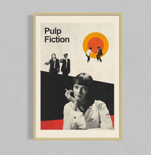 Pulp Fiction Mid Century Movie Poster  Film Posters  Minimalist Movie Poster    Wall Art Poster 1272562539