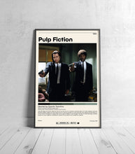 Pulp Fiction Poster  Quentin Tarantino, Minimalist Movie Poster, Vintage Retro Art Print, Custom Poster, Wall Art Print 1025243403