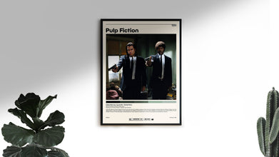 Pulp Fiction Poster  Quentin Tarantino, Minimalist Movie Poster, Vintage Retro Art Print, Custom Poster, Wall Art Print 1025243403