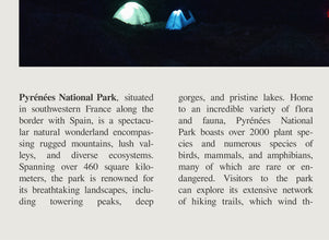 Pyrénées National Park Wall Art  Poster france Pyrénées National Park Black White Poster Poster Art Gift 1685579386
