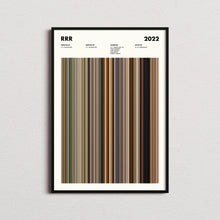 RRR Movie Barcode Print, RRR Print, RRR Poster, Movie Buff Gifts 1646577679