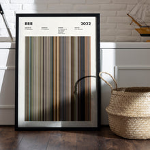 RRR Movie Barcode Print, RRR Print, RRR Poster, Movie Buff Gifts 1646577679