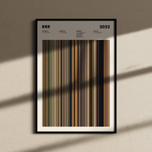 RRR Movie Barcode Print, RRR Print, RRR Poster, Movie Buff Gifts 1646577679