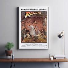 Raiders Of The Lost Ark Movie Poster Print, Canvas Wall Art, Room Decor, Movie Art