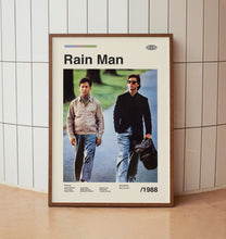 Rain Man Movie Poster - Tom Cruise Dustin Hoffman - Minimalist Midcentury Wall Art Print 1463675226