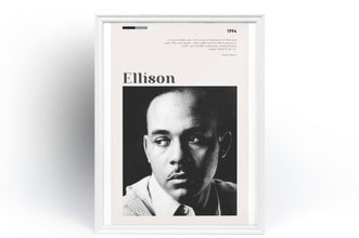Ralph Ellison Poster Wall Art  Invisible Man Quote Shadow and Act Parnassus  Poster Art Gift 1565745101