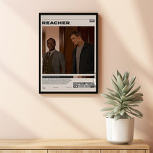 Reacher Poster, Nick Santora, Minimalist Tv Series, Vintage Retro Art