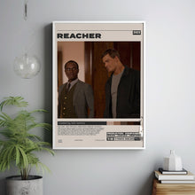 Reacher Poster, Nick Santora, Minimalist Tv Series, Vintage Retro Art