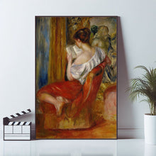 Reading Woman 1900 Renoir Poster, Canvas material poster, Keepsake, High Quality Print, Home Decor, Art Poster For Gift, Wall Art Print 1642629872