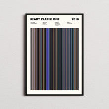 Ready Player One Movie Barcode Print, Ready Player One Print, Ready Player One Poster, Ready Player One Wall Art, Movie Buff Gift 1631656535