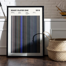 Ready Player One Movie Barcode Print, Ready Player One Print, Ready Player One Poster, Ready Player One Wall Art, Movie Buff Gift 1631656535