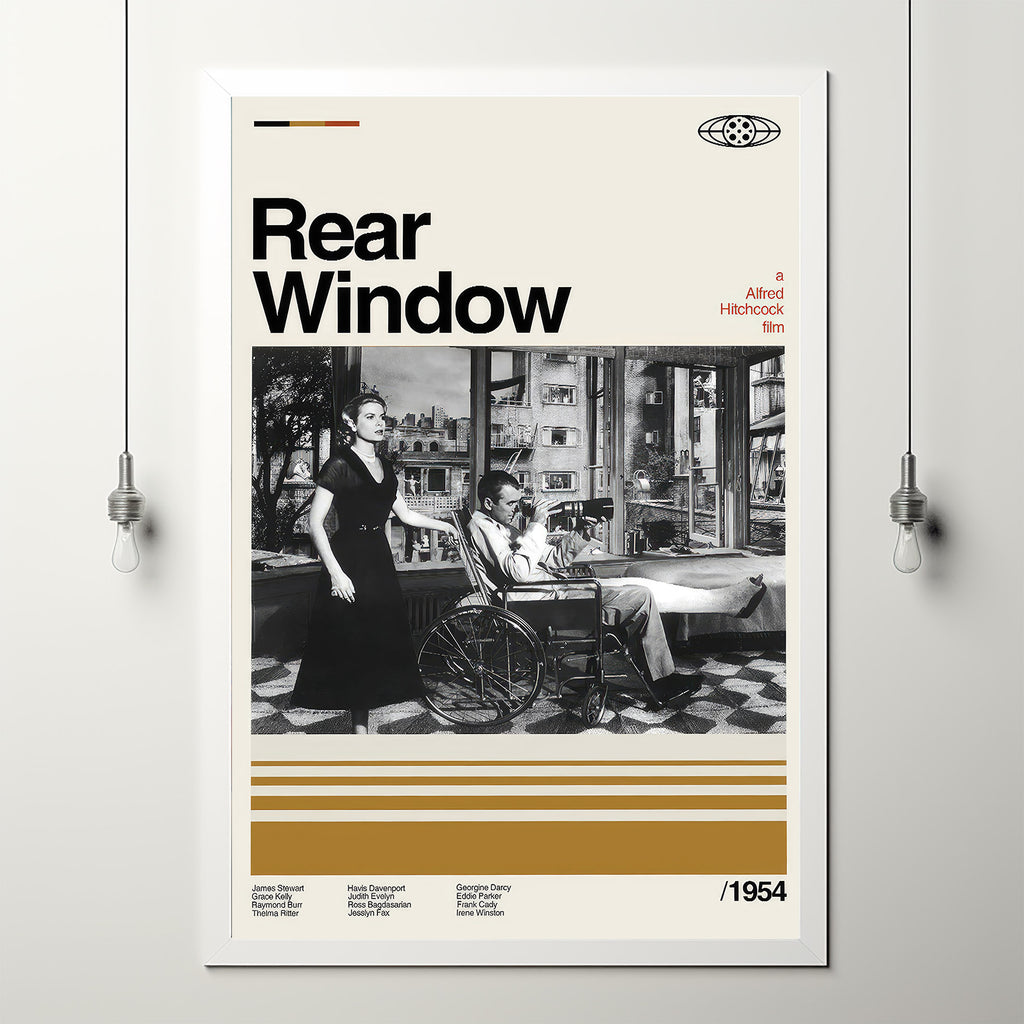 Retro Poster Rear Window Rear Window Print Art, Rear Window Retro, Rear Window Print, Minimalis ...