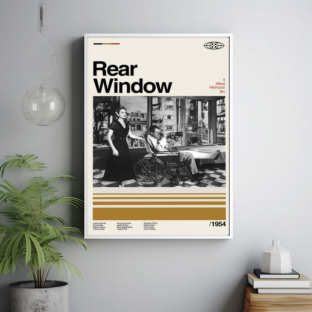 Retro Poster Rear Window Rear Window Print Art, Rear Window Retro, Rear Window Print, Minimalis ...