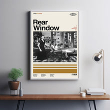 Rear Window Print Art, Rear Window Retro, Rear Window Print, Minimalist Art, High Quality, Aesthetic Poster, Room Art, Vintage Movie