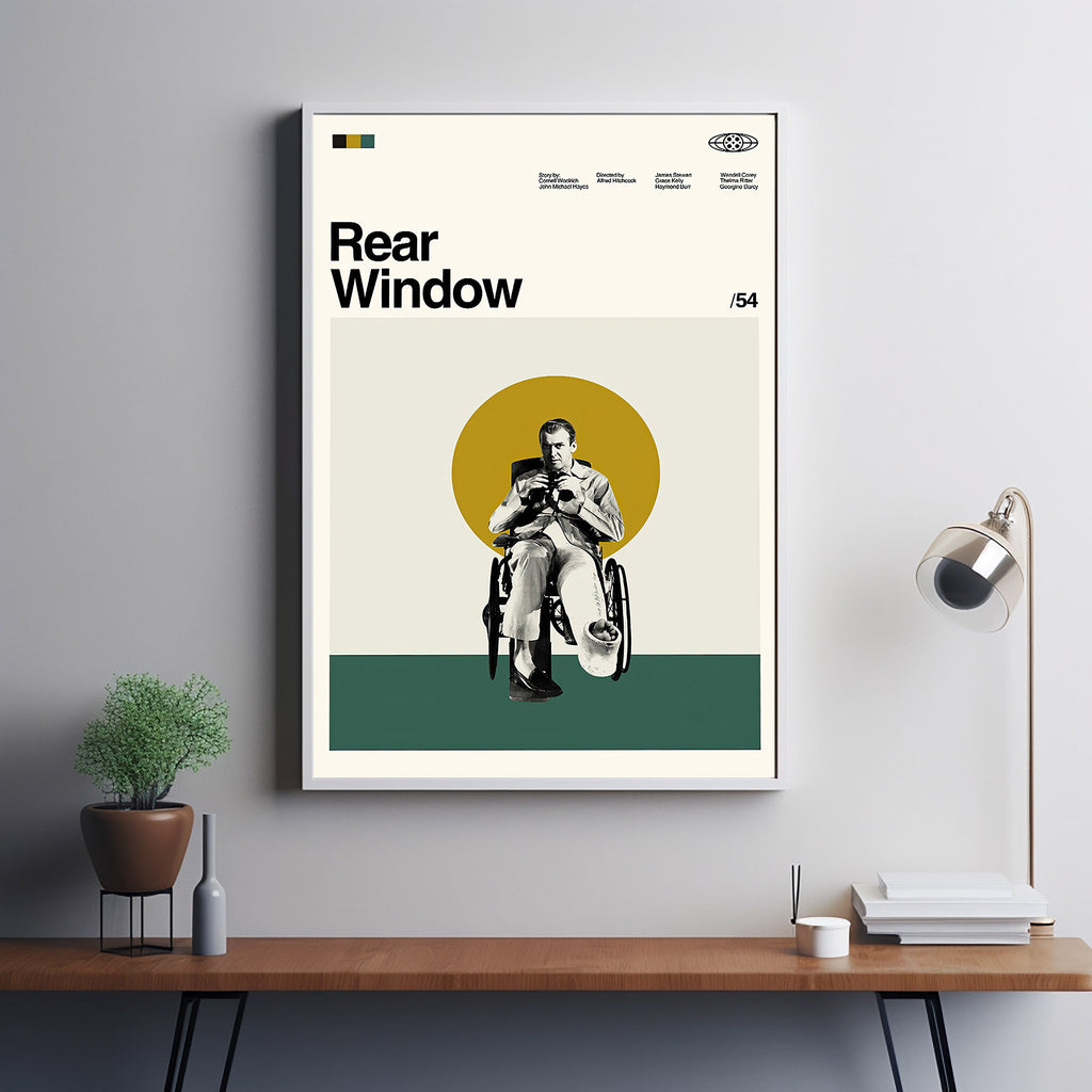 Retro Poster Rear Window Rear Window Retro Modern, Rear Window Vintage, Rear Window Print, Retr ...